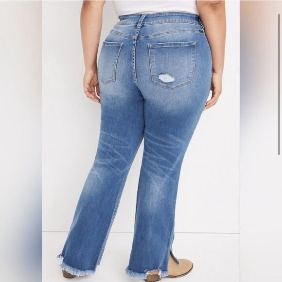 Kancan for Maurices Bootcut High Rise Jeans Light Wash Plus Size 24 - Picture 3 of 11
